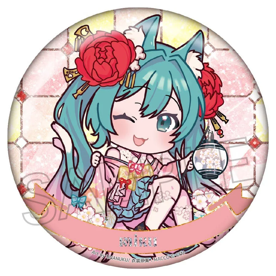 Hatsune Miku: Hyakki Yakou Rei-En Sparkling Can Badge - 1 Unidade